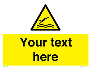 Custom Warning diving area